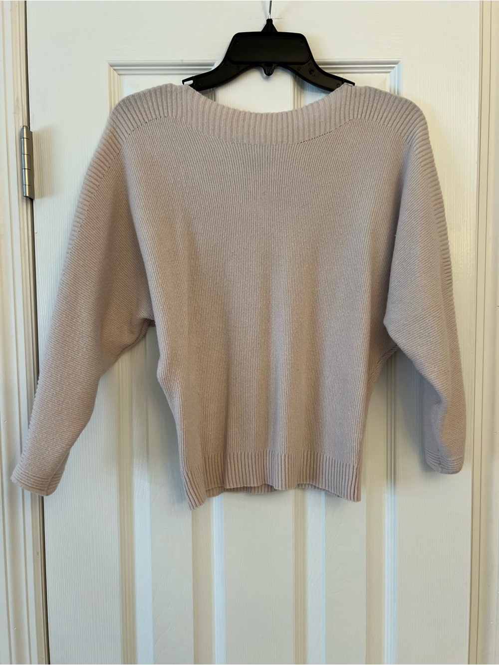 Joan Vass Women's Crewneck Sweater in Light Beige